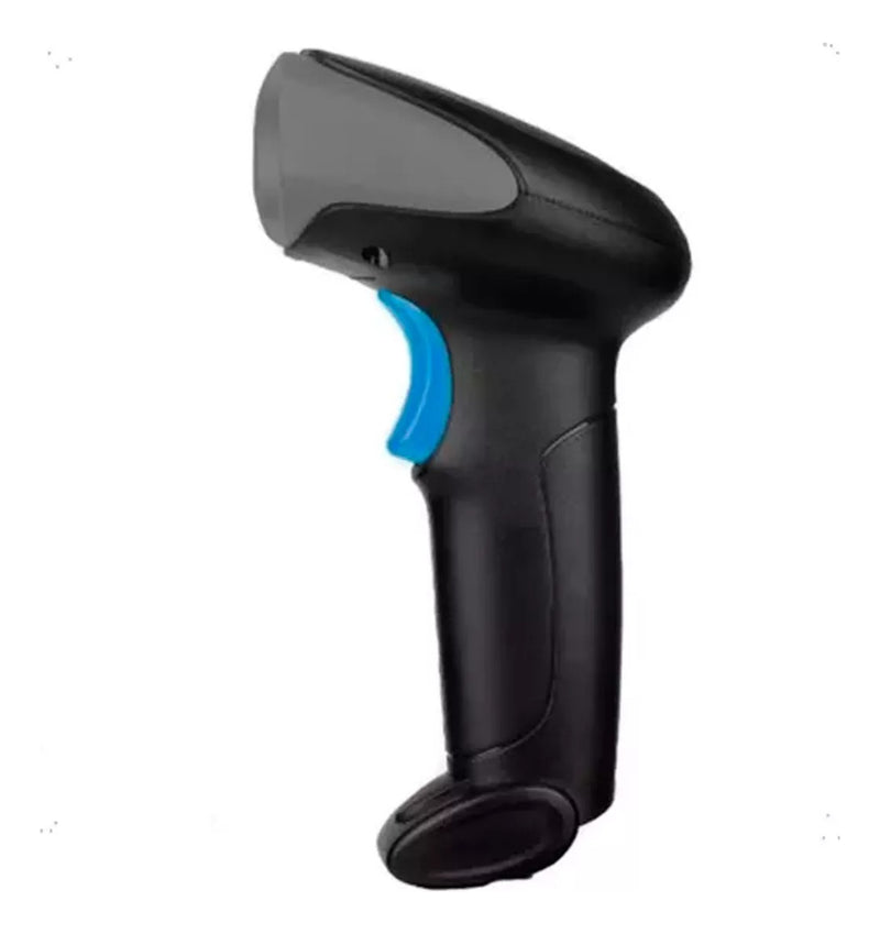 Leitor Código De Barras Com Fio Usb 1d2d Qr Code Danfe Ean Cor Azul