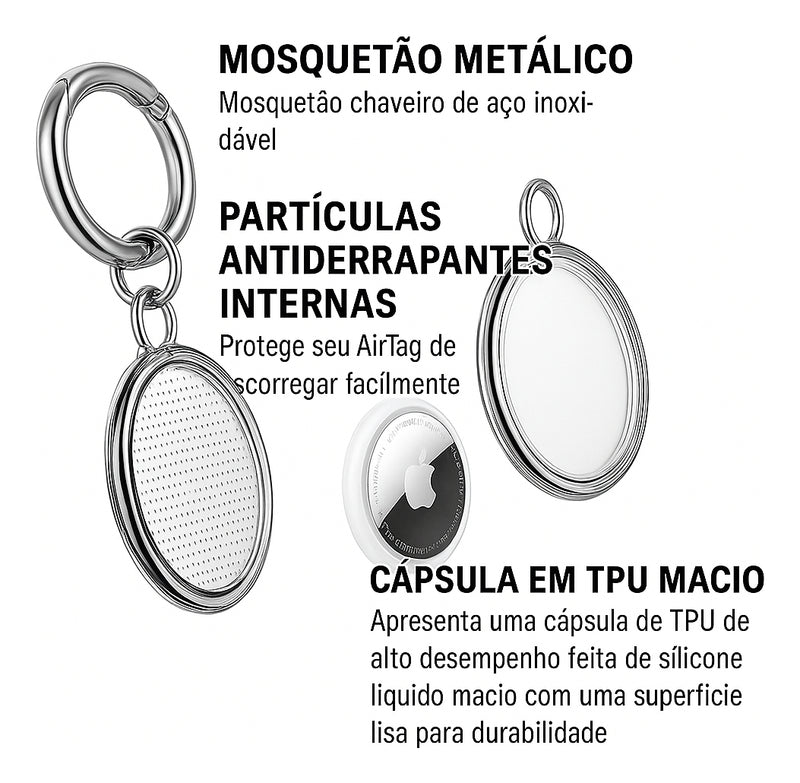 Capa Capinha Case Para Airtag Chaveiro Prova D'água