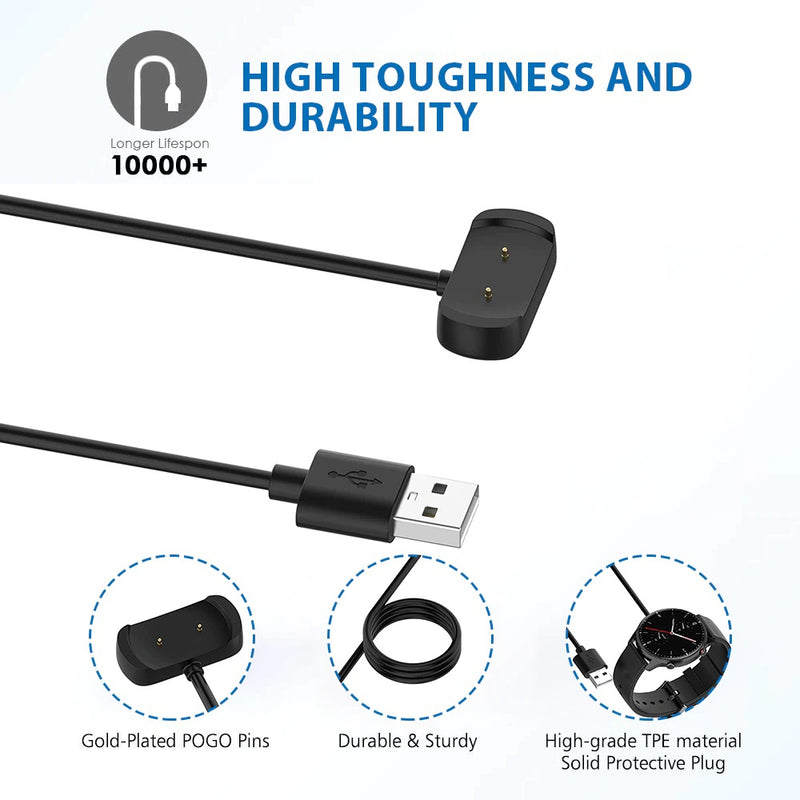 Carregador Para Xiaomi Huami Amazfit Gts 2 Mini A2018 Cor Preto