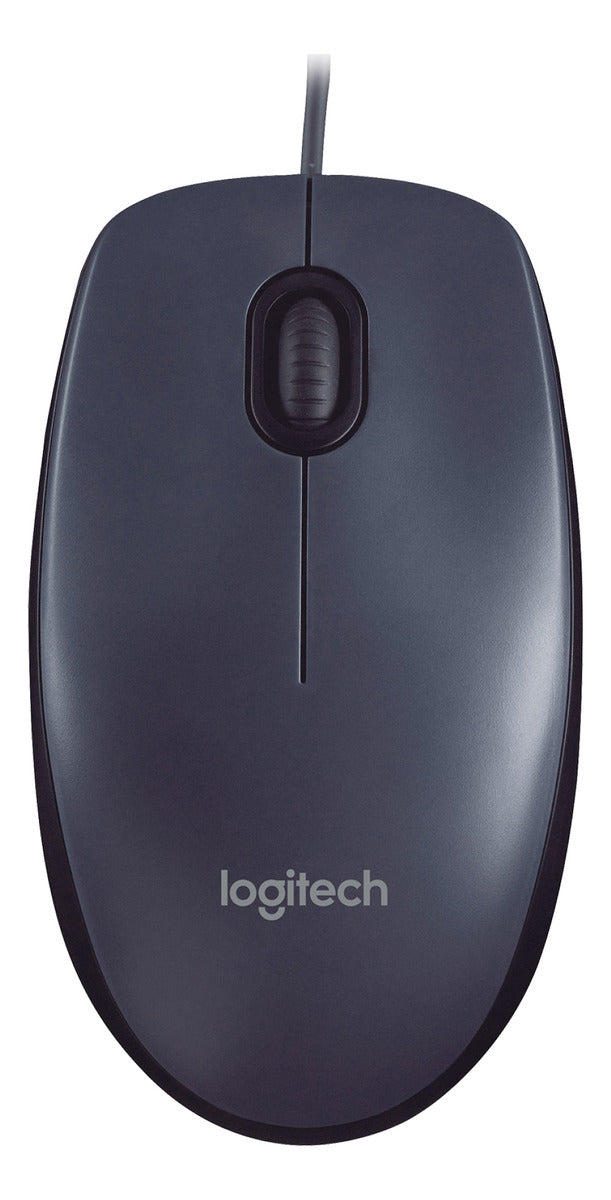 Mouse Logitech M90, Usb, 1000dpi, Ambidestro, Cinza E Preto