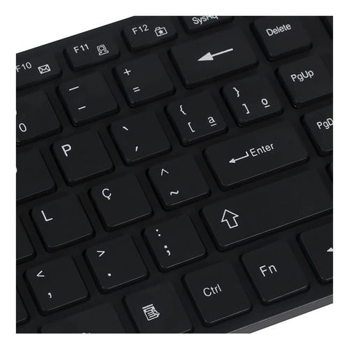 Combo Teclado E Mouse Sem Fio Usb 2.4 Ghz - Ley-171 Cor do mouse Branco Cor do teclado Branco
