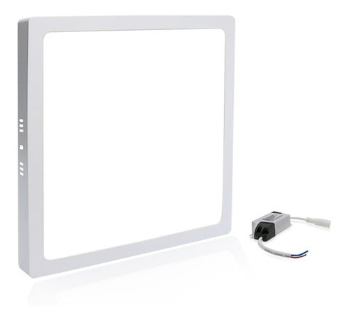 Elgin plafon painel quadrado sobrepor 24w branco frio 6500k estrutura branco-frio