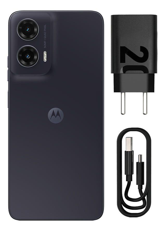 Smartphone Motorola Moto G35 5g - 128gb 12gb (4gb Ram+8gb Ram Boost) E Camera 50mp Com Ai Nfc Tela 6.7 Com Superbrilho - Grafite - Vegan Leather