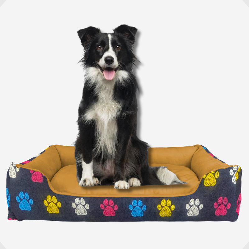 Cama Pet Luxo Cães Gatos Confortável Redonda Impermeável G Cor Marrom Desenho Liso