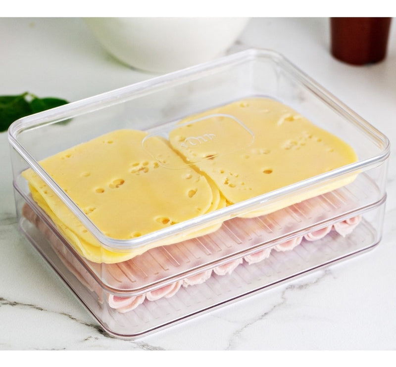 Porta Frios Duplo Geladeira Clear Fresh Natural Ou Cozinha Cor Água