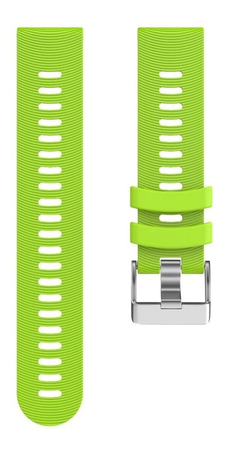 Pulseira Silicone Garmin Forerunner 245 645 Music Watch Cor Verde-claro Largura 20 Mm