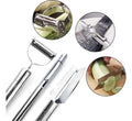 Kit 3 Peças Descascadores Aço Inox Cozinha Utensílios