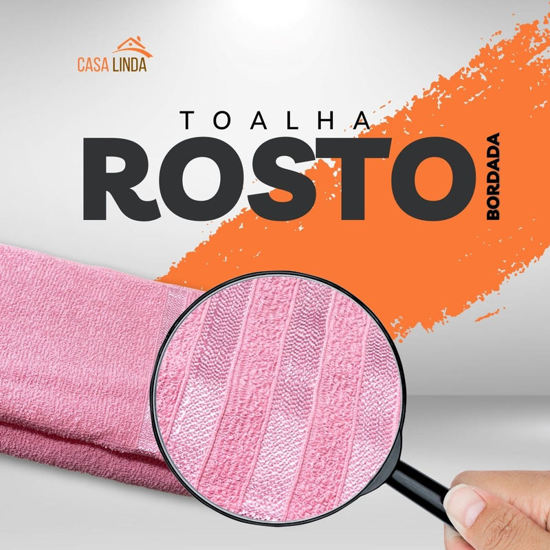 Kit 5 Toalhas De Rosto Para Salão 45x70 - Europa - Color