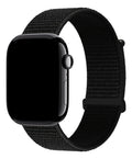 Pulseira Nylon Loop Preto-absoluto Compatível Apple Watch 46/45/44/ 49mm