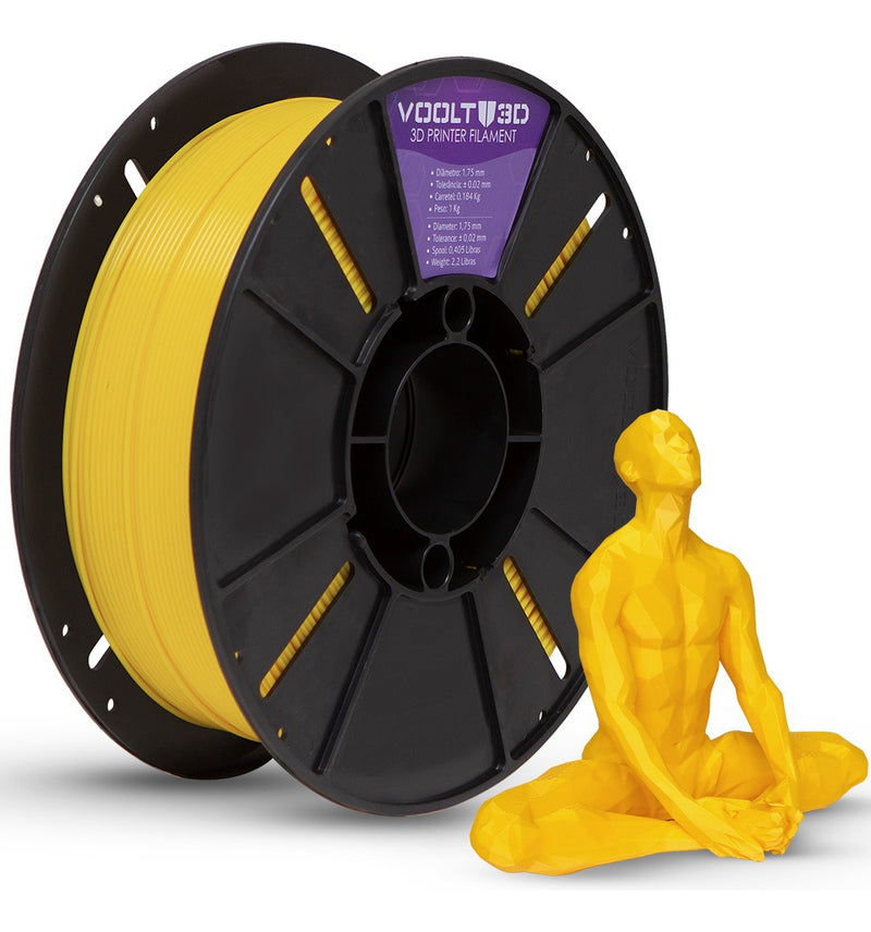 Voolt3D PLA Filamento 1.75mm Premium 1kg Cor Bege Caucasiano