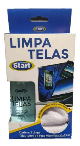 Limpa Telas Start 120ml mais Pano Microfibra