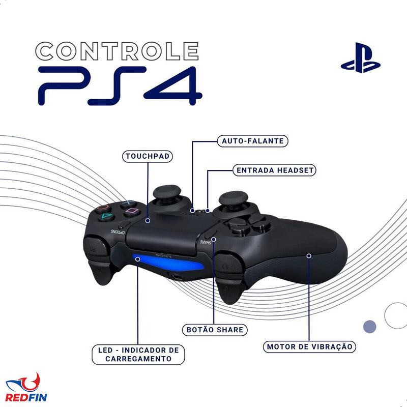 Controle compatível tv samsung pc p4 bluetooth pc gamer tv smart REDFIN