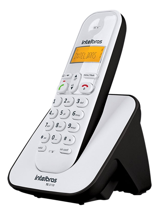Telefone Sem Fio Intelbras Ts 3110 Preto Visor Luminoso Com Identificação de Chamadas