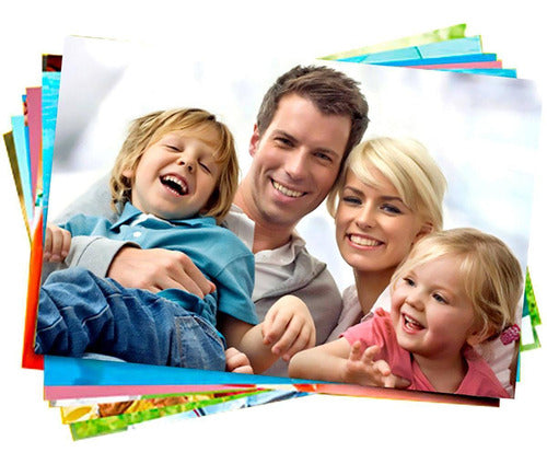 Kit 200 Folhas Papel Fotografico A4 Glossy 180g Masterprint Cor Branco