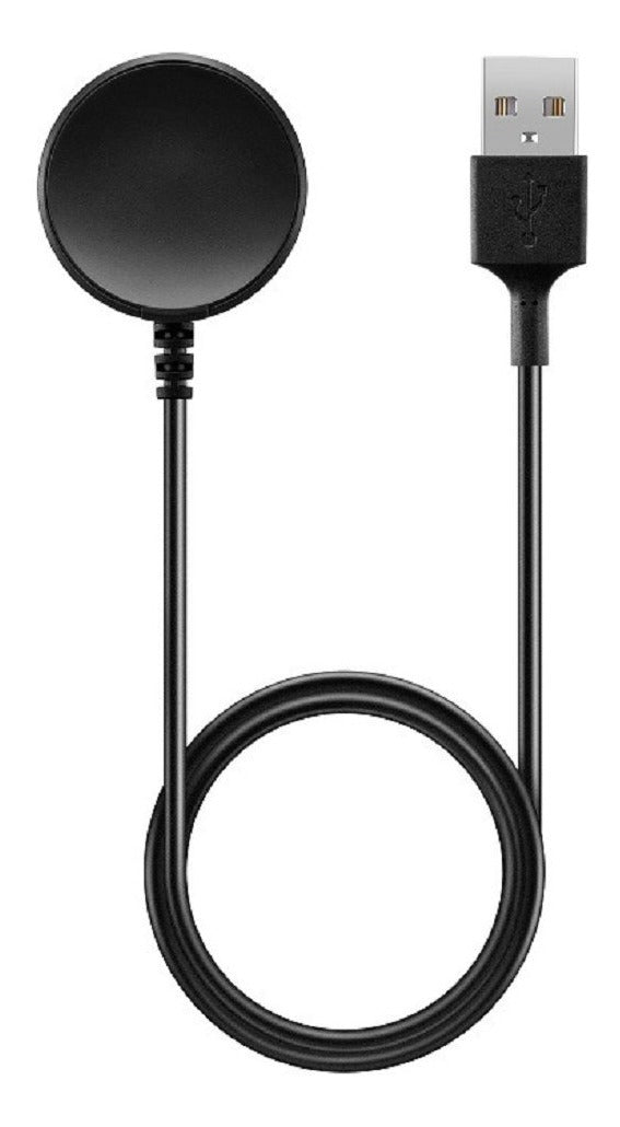 Carregador Samsung Galaxy Watch Classic 4 3 Active2, cabo R500, cor preta