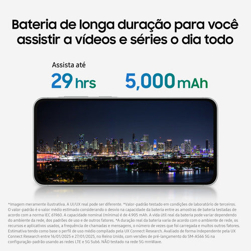 Smartphone Samsung Galaxy A36 5G 128GB, 6GB RAM, Recursos AI