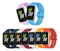 Pulseira Fecho Silicone Para Samsung Galaxy Fit 3 Sm-r390 Cor Vinho Largura Da Pulseira 20 Mm
