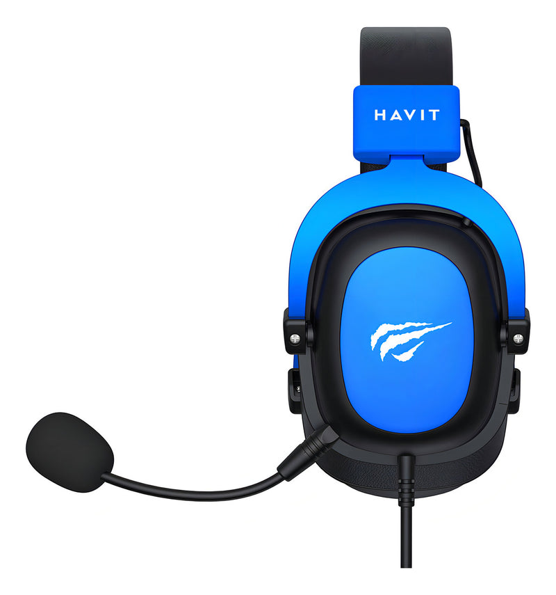 Headset Gamer Havit H2002d Edição Cores White Red Roxo Pink Cor Azul