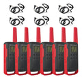 Rádio Comunicador Talkabout Motorola T210BR Alcance Até 32km UHF Cor Vermelho e Preto