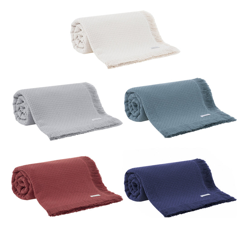 Colcha Casal Buddemeyer In Design 100% Algodão Cinza