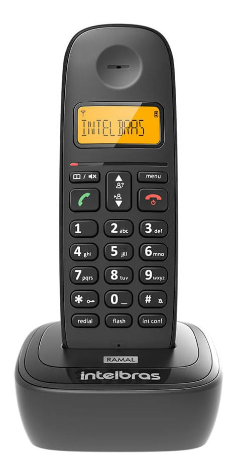 Telefone sem fio Ts 2512 digital com ramal adicional Preto Intelbras