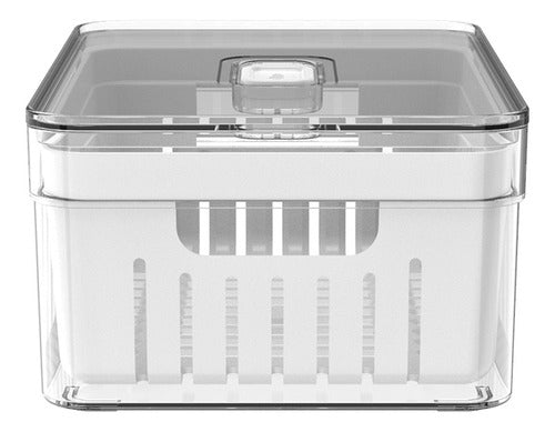 Organizador De Geladeira Ervas Frutas Legumes Clear Fresh Com Cesto 2,2l Ou OF 450