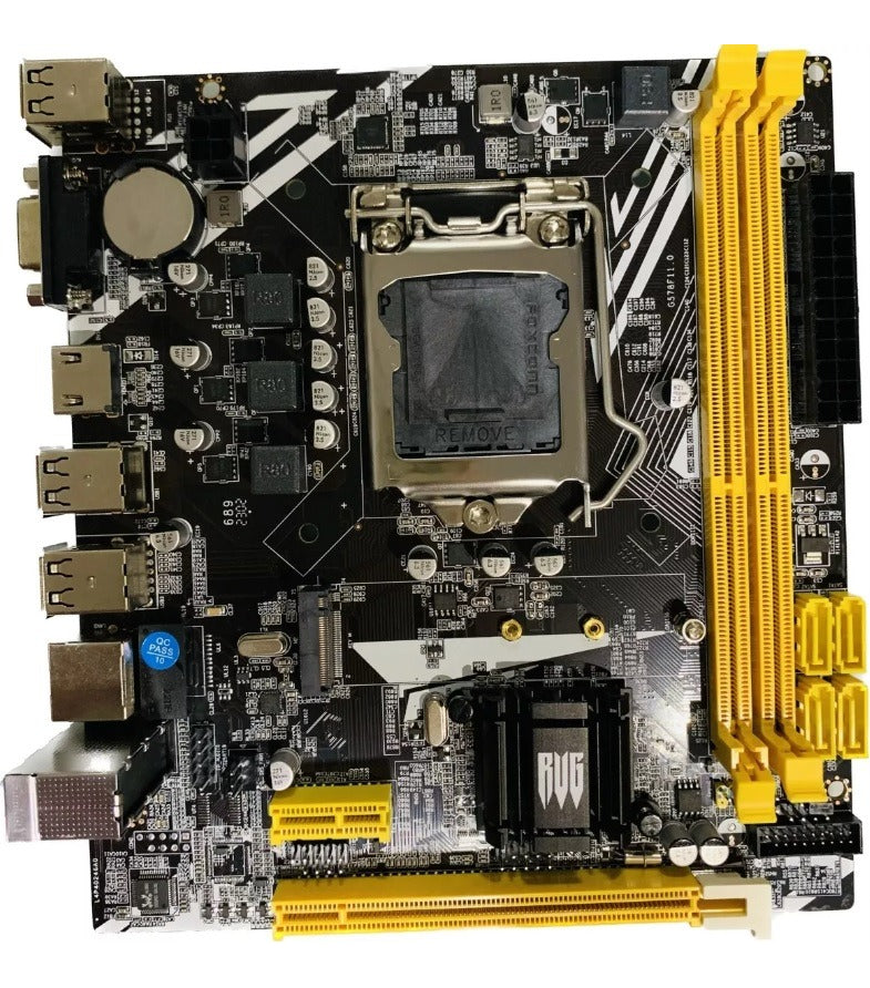 Placa Mãe H61 Socket Lga 1155 Com M.2 Nvme Lan Giga I3 I5 I7