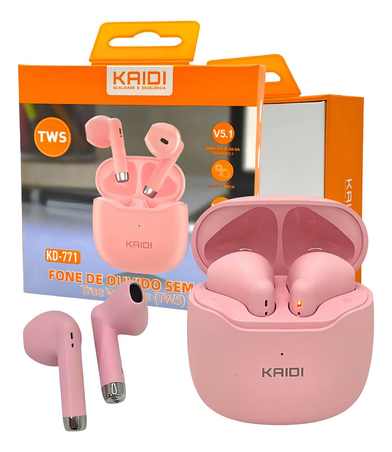 Fone De Ouvido Sem Fio Kaidi Tws Bluetooth 5.0 Touch Kd-771