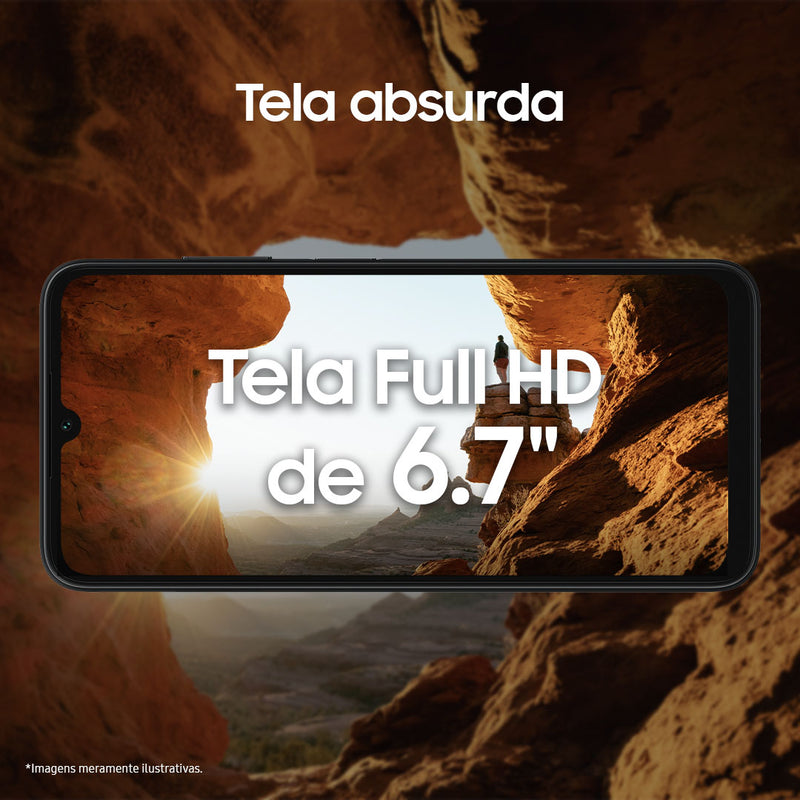 Samsung Galaxy A05s 128 GB Dual SIM Tela Infinita de 6,7'' Cor Violeta 6 GB RAM