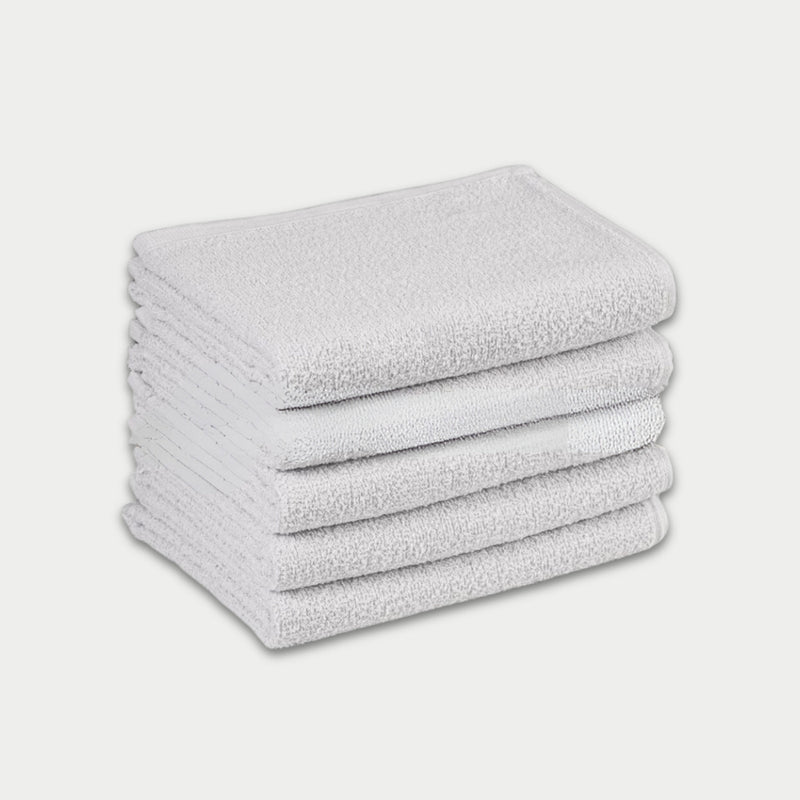 Kit 20 Toalhas Rosto Clássica P/ Salão De Beleza Reforçada Cor Branco