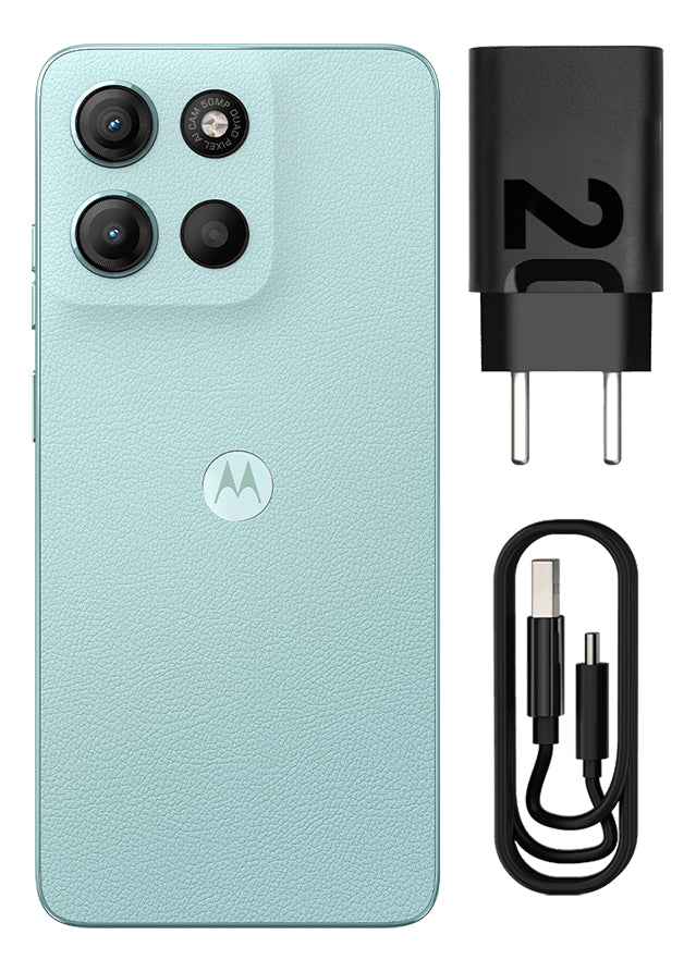 Smartphone Motorola Moto G15 - 128gb 12gb (4gb Ram+8gb Ram Boost) E Camera 50mp Com Ai E Night Vision Bateria De 5200 Mah Tela Fhd+ 6.7 Com Superbrilho Nfc Azul Claro