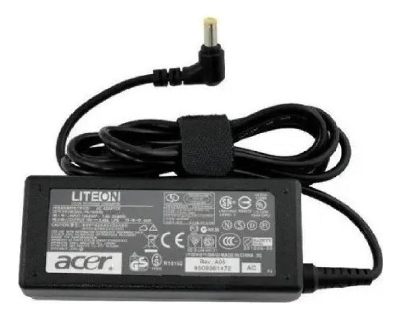 Fonte Carregador Notebook Acer 19v 3.42a 65w Cor Preto