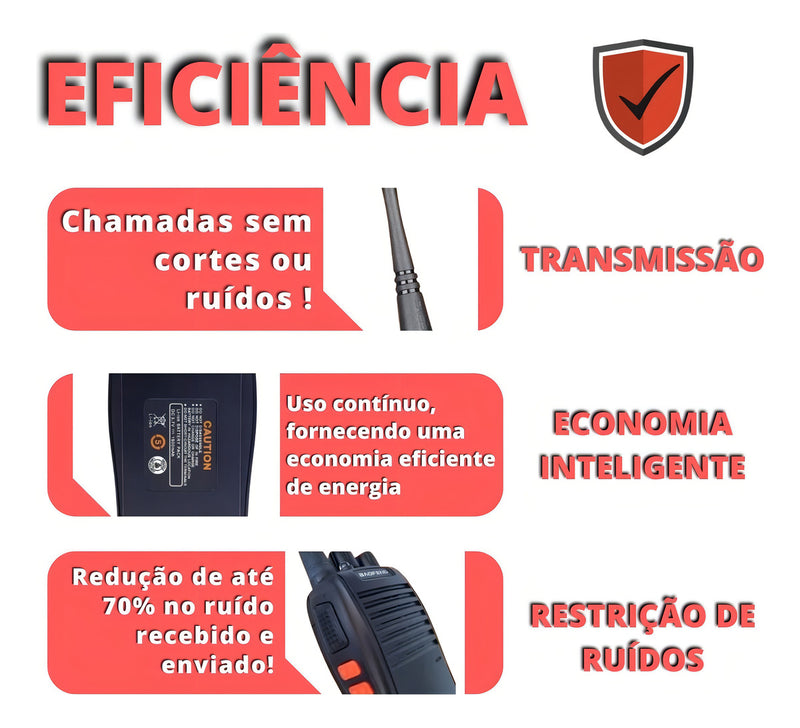 Kit 6 Radios Comunicador Baofeng 777s Profissional Ht Uhf Bandas de freqüência UHF 400-470 MHz Cor Preto