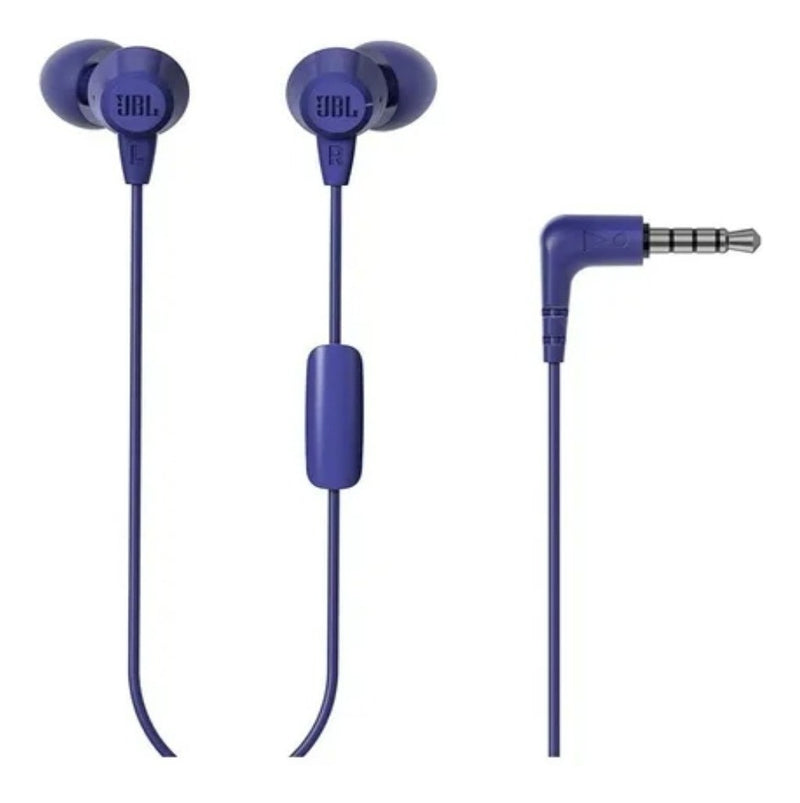 Fones de Ouvido com Microfone e Fio JBL C50HI Cor Preto
