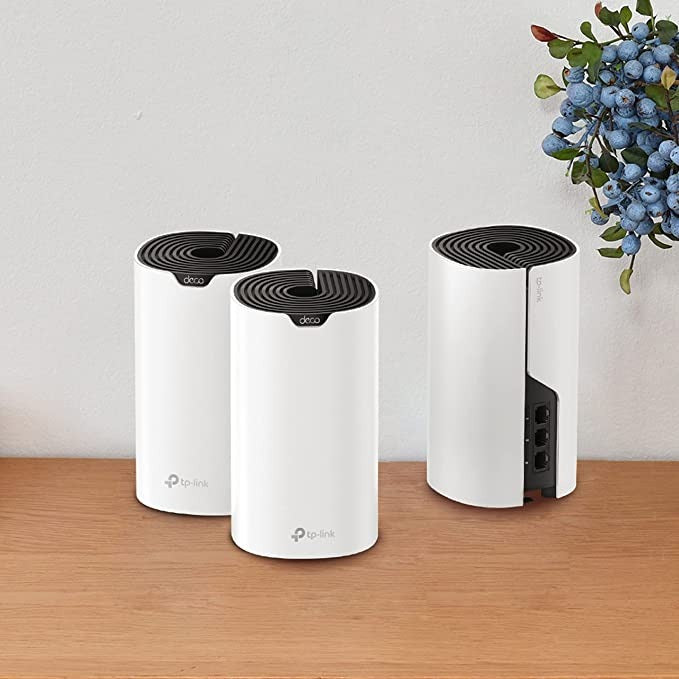 Kit Roteador Wi-fi Mesh Dual-band Ac1900 Deco S7 Tp-link Cor Branco