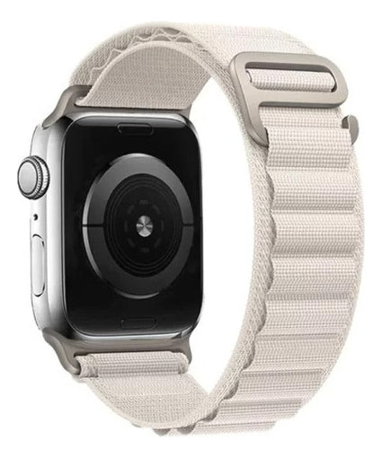 Pulseira Loop Para Watch Apple Ultra Alpine Alpinista Nylon Cor Laranja/Preto - 42mm 44mm 45mm 49mm