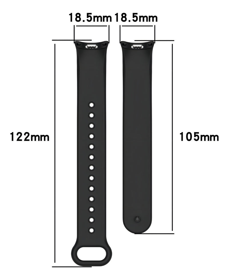 Pulseira Silicone Trava Metal Sport Compatível C/ Mi Band 8 Cor Vermelho