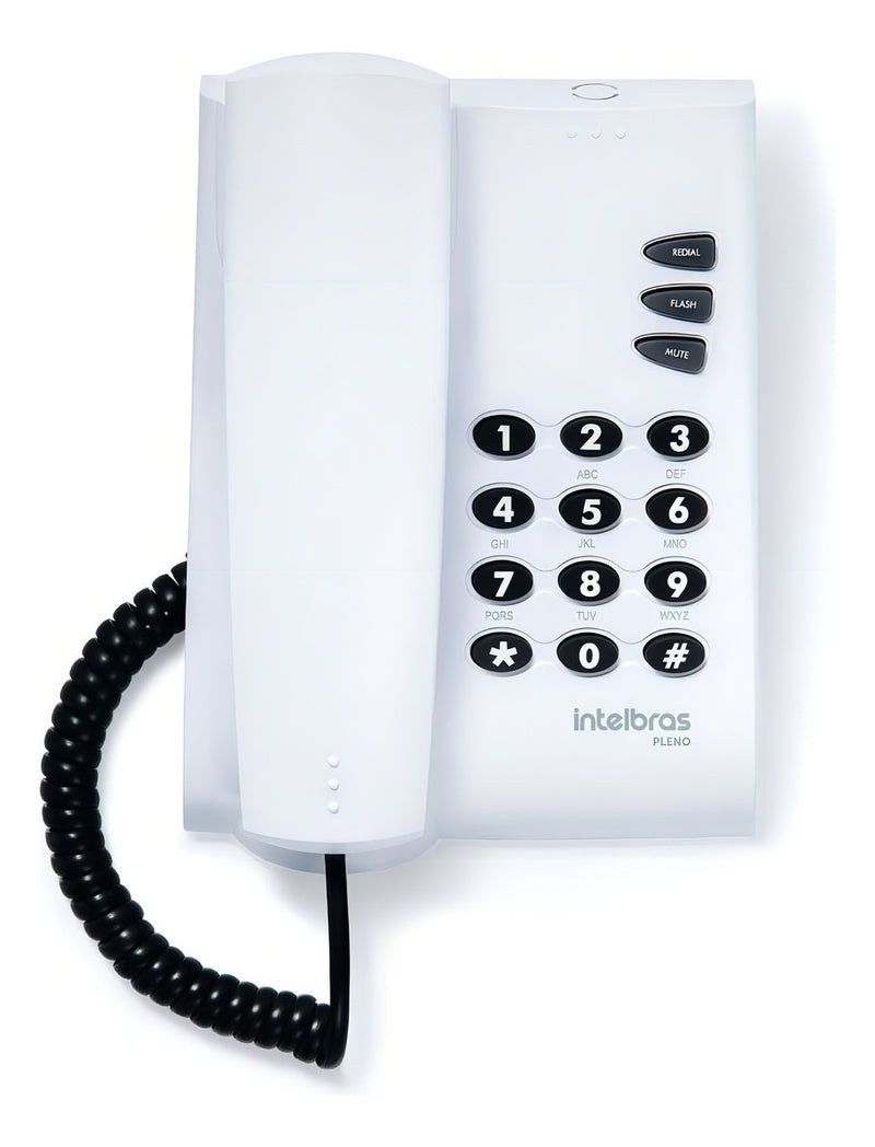 Telefone Pleno Intelbras Com Fio Preto