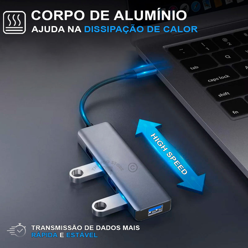 Hub Usb 8 Portas Usb 3.0 5 Gbps Extensor Adaptador Usb 3.0 Computador Pc Notebook Pdo Store