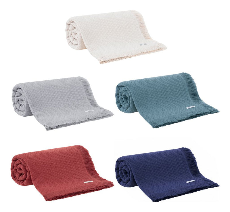 Colcha Casal Buddemeyer In Design 100% Algodão Cinza