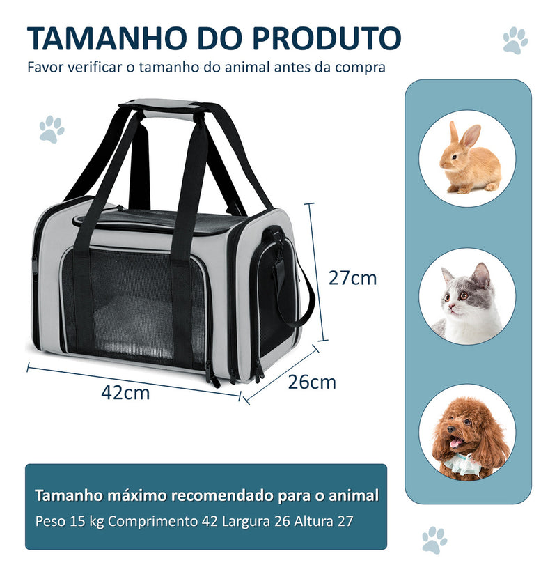 Bolsa Transporte Pet Caixa Transporte Médio Avião Paw Up Cor Verde