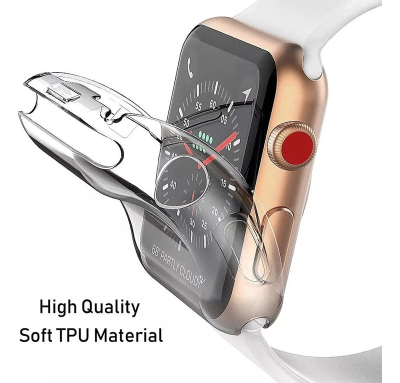 Case Capa Silicone 360º Protetor Para Apple Watch Series