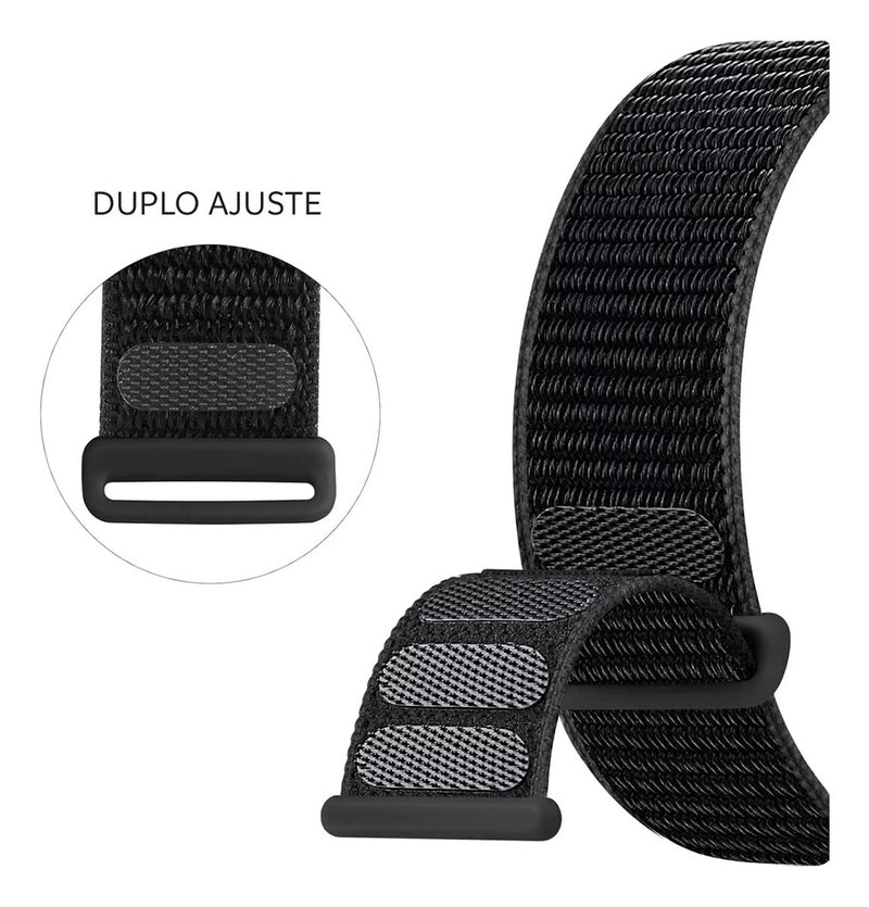 Baú do Viking pulseira Nylon Loop rosa areia compatível com Apple Watch 38/40/41/42mm