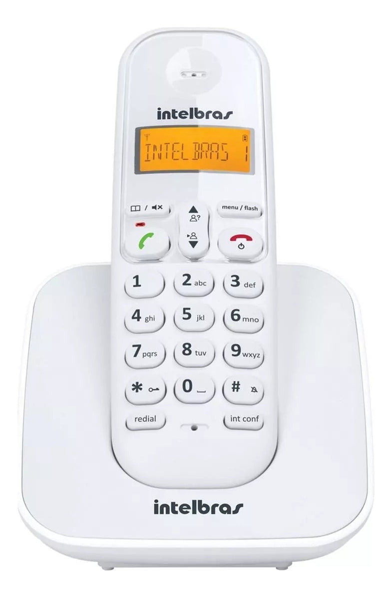2 Telefones Sem Fio Intelbras Ts3112 Com Identificador Ramal Cor Preto