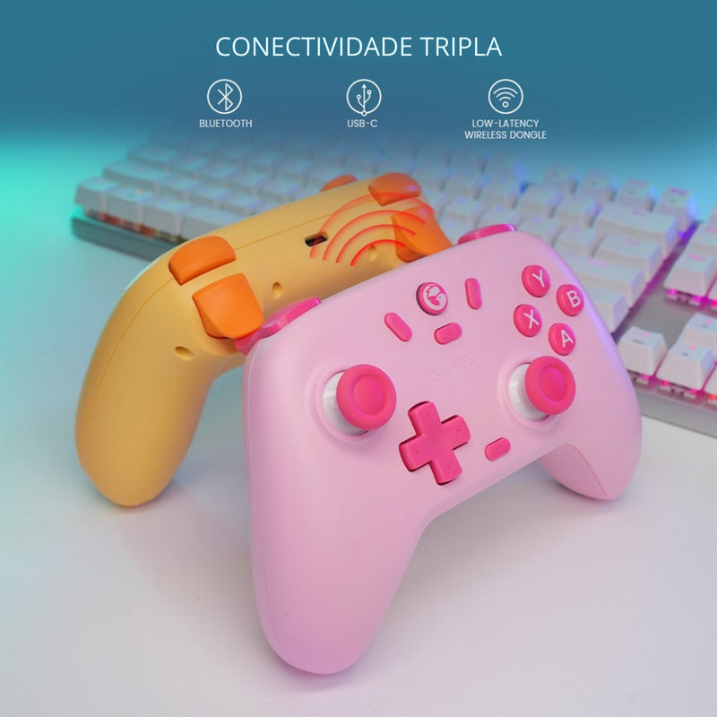 Controle Gamesir T4 Nova Lite Sem Fio Para Pc Switch Android Ios Steam Celular Hall Effect Cor Space Purple