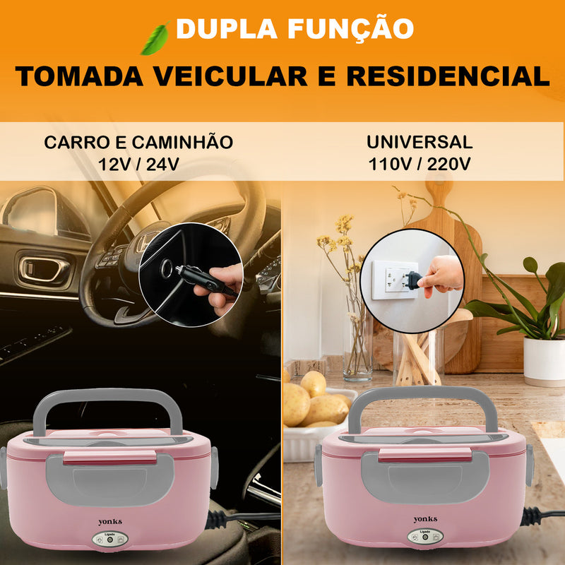 Marmita Elétrica Yonks Bivolt Carro/casa 12v/24v E 110v/220v