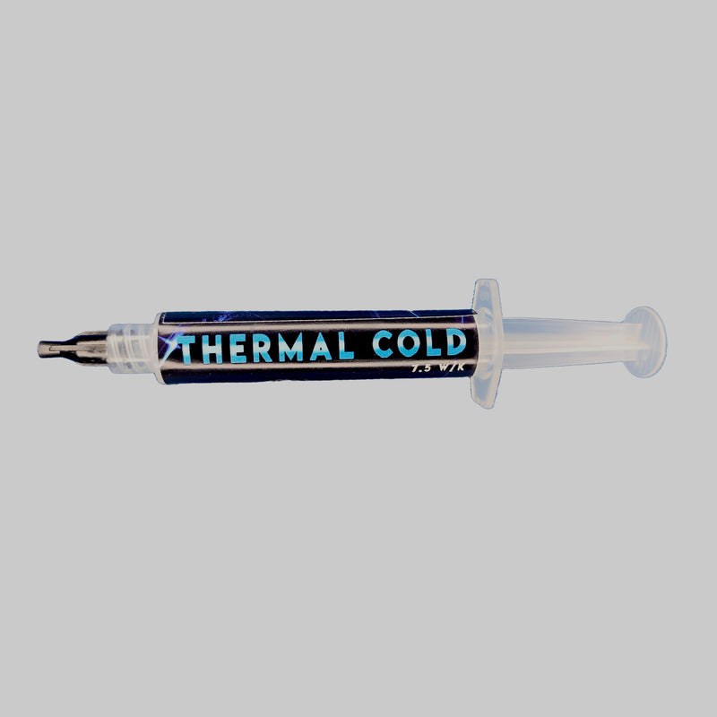 Pasta Termica Seringa 3.0g Authentic Silver Thermalcold 7.5w Cor Preto