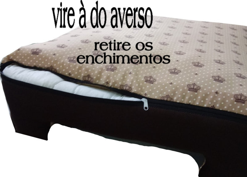 Cama Berço Gv Enxovais Pet Pequena Lavável - Resistente Cor Vermelho