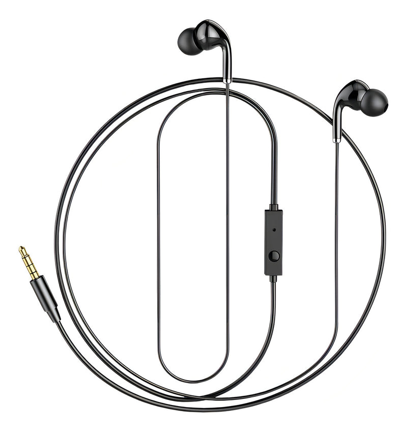 Fone De Ouvido Com Fio P2 Cancelamento De Ruído Pc6 Awei Cor Preto