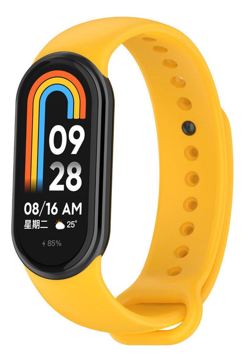 Pulseira Silicone Trava Metal Sport Compatível C/ Mi Band 8 Cor Vermelho